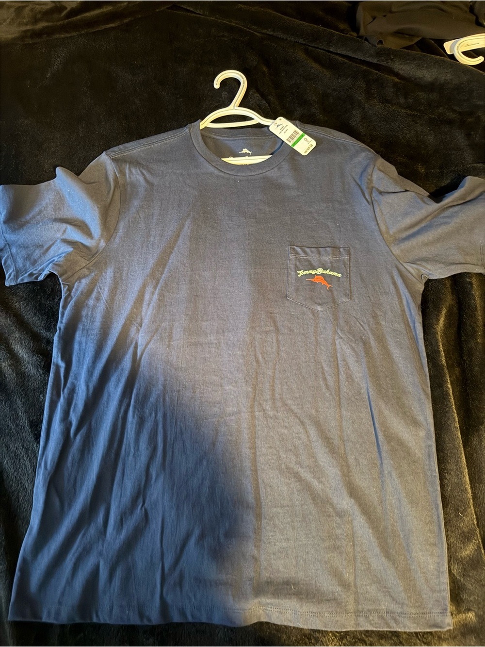 Tommy Bahama Men's Dark Blue Pocket Tee with Small Logo